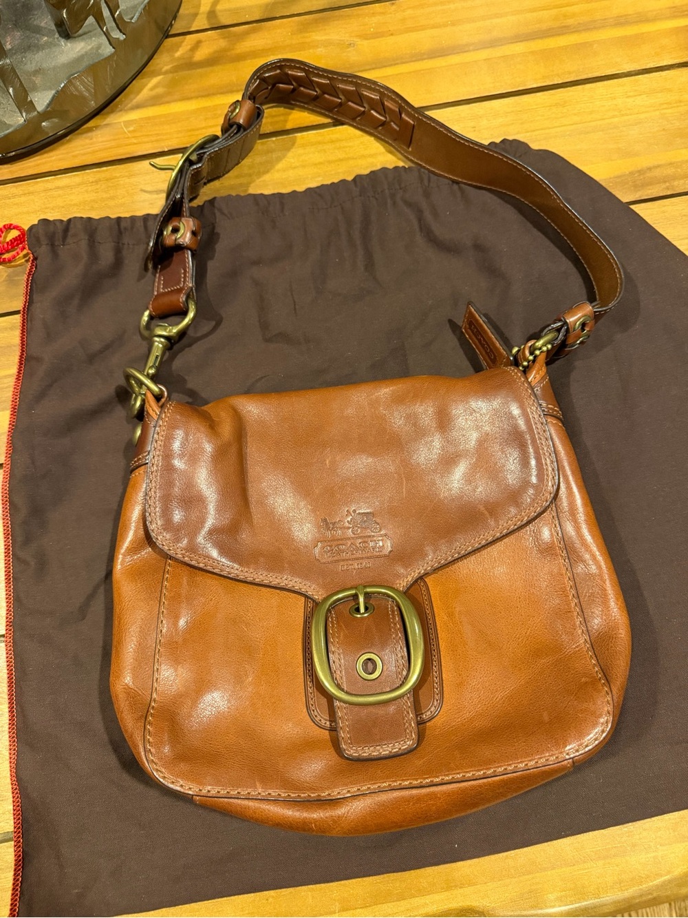 Coach Bleecker Legacy Flap Leather Shoulder Bag (Style 11419